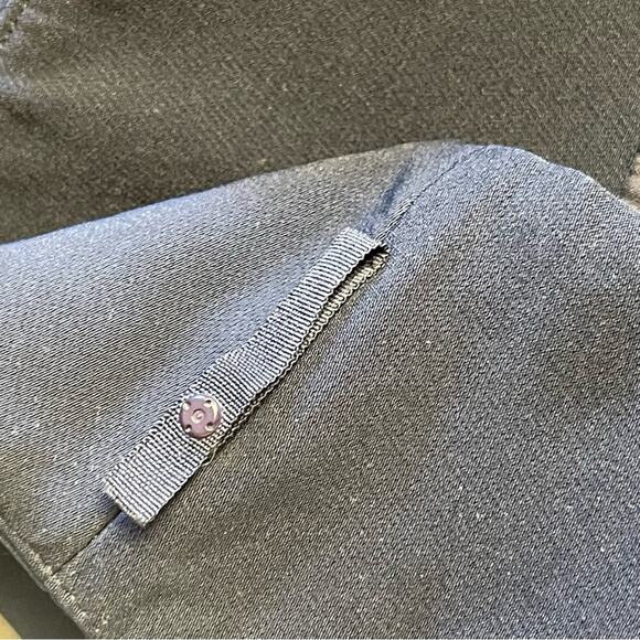 Milly Mini Cocktail Dress Cold Shoulder Short Sleeve Navy and Lime Size 6 - Picture 7 of 12